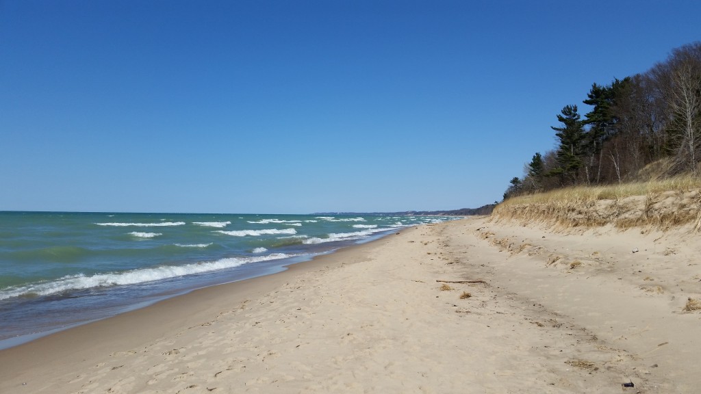 Looking north at Cherry Beach 2